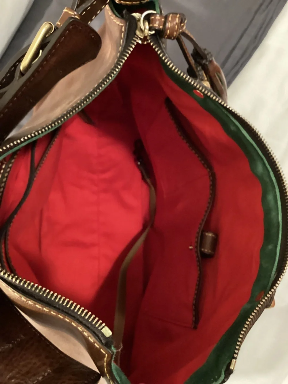 Dooney & Bourke Florintine leather Kingston Hobo